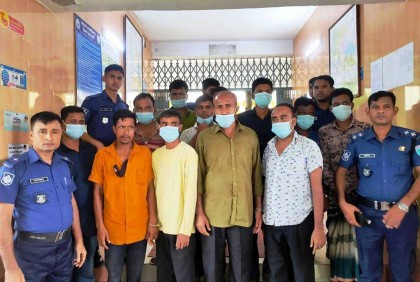 শ্রীমঙ্গলে ১২ জুয়াড়ি আটক   