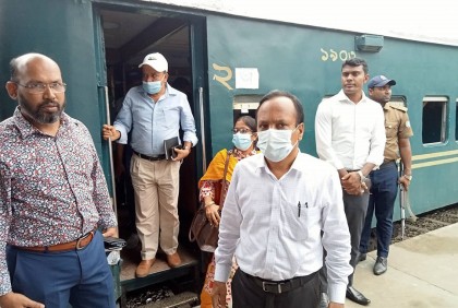 জিএম আসবেন শুনেই রেলওয়ে স্টেশন পরিষ্কার...
