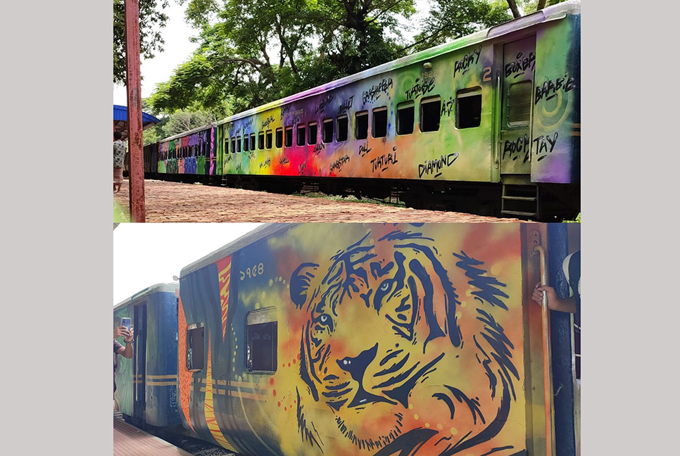 চবির শাটল ট্রেনে জার্মান চিত্রকরের ছোঁয়া 
