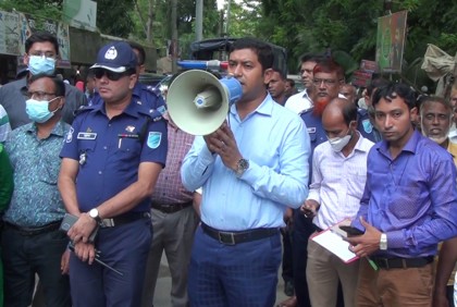 সদরপুরে অবৈধ স্থাপনা উচ্ছেদ অভিযান 