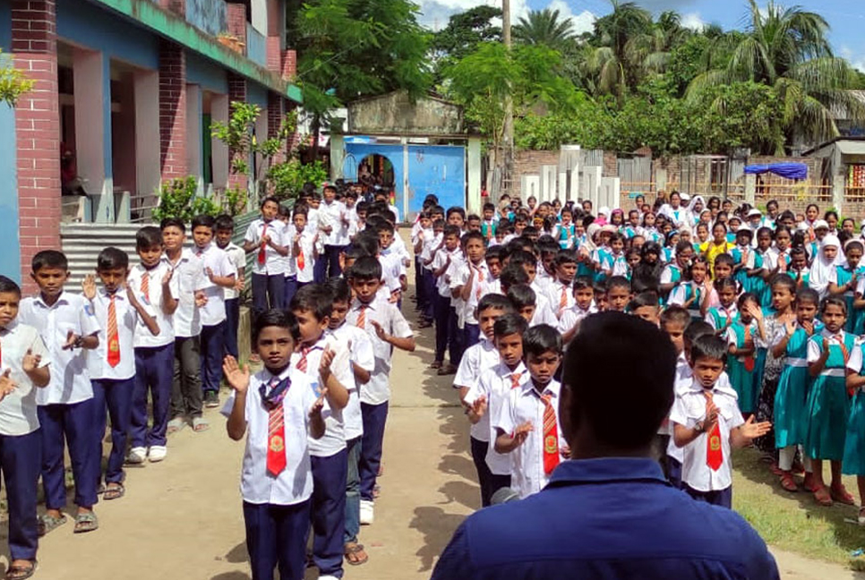 কলাপাড়ায় শিশু কণ্ঠে সোনার বাংলা গড়ার শপথ