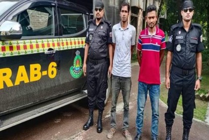 মহেশপুর থেকে অস্ত্র, গুলি ও মাদকসহ ২ সন্ত্রাসী গ্রেফতার