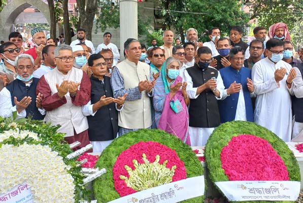 শেখ কামালের সমাধিতে আওয়ামী লীগের শ্রদ্ধা 