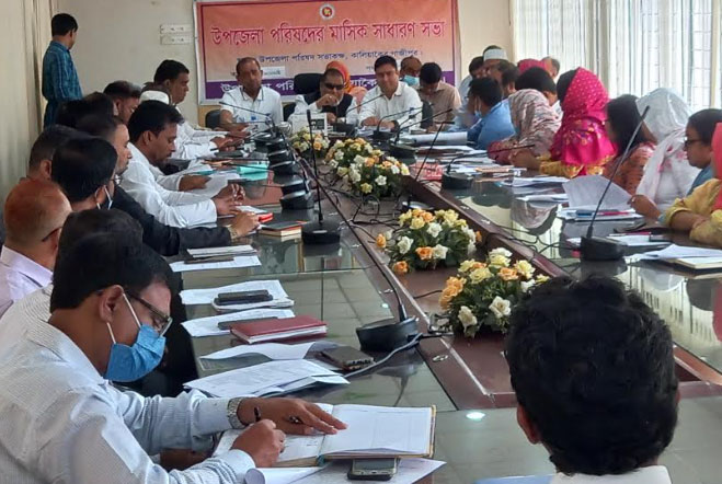 কালিয়াকৈরে উপজেলা পরিষদের মাসিক সাধারণ সভা অনুষ্ঠিত