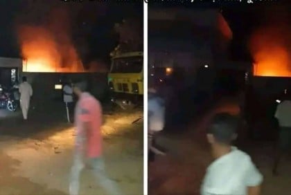 কুষ্টিয়ায় ফিলিং স্টেশনে আগুন, নিহত ২