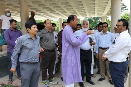 টুঙ্গিপাড়ার ৭টি প্রকল্প পরিদর্শন করলেন এলজিইডির প্রধান প্রকৌশলী 