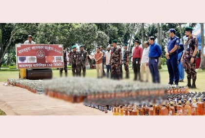 জামালপুরে ৬ কোটি টাকার মাদক ধ্বংস করলো বিজিবি