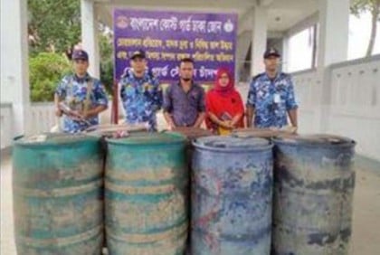 ১৪০০ লিটার চোরাই ডিজেলসহ যুবক আটক