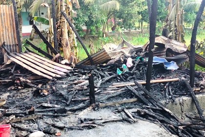 শরীয়তপুরে বসতঘরে আগুনে যুবকের মৃত্যু