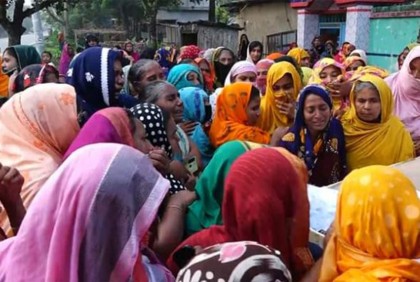 গার্ডারচাপায় নিহত রুবেলের দাফন সম্পন্ন
