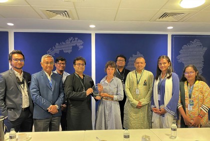 সুইডেন রাষ্ট্রদূতের সাথে স্টকহোম জুনিয়র ওয়াটার প্রাইজ বিজয়ীর সাক্ষাৎ