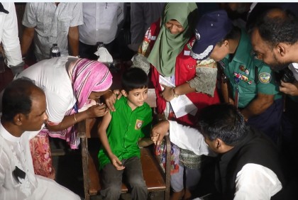 বরিশালে শিশুদের করোনার টিকা প্রদান শুরু  