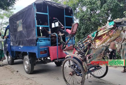 নগরকান্দায় খাল থেকে রিকশা উদ্ধার, চালক নিখোঁজ