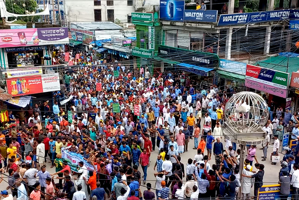 ঠাকুরগাঁওয়ে বিএনপির বিক্ষোভ