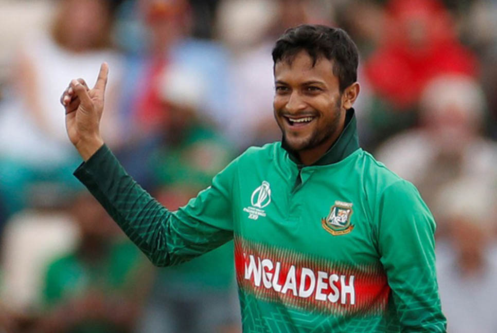 বোলার র‍্যাংকিংয়ে আট ধাপ উন্নতি সাকিবের