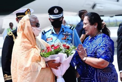 চার দিনের রাষ্ট্রীয় সফরে নয়াদিল্লি পৌঁছেছেন প্রধানমন্ত্রী