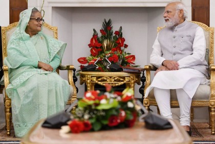 নয়াদিল্লিতে শেখ হাসিনা-মোদির রুদ্ধদ্বার বৈঠক