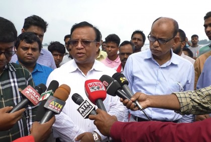 কুড়িগ্রামে পানি উন্নয়ন বোর্ডের মহাপরিচালকের ভাঙন কবলিত এলাকা পরিদর্শন 