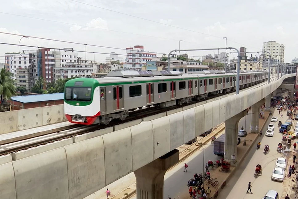 উত্তরা থেকে আগারগাঁও পর্যন্ত মেট্রোরেল চালু হচ্ছে ডিসেম্বরে