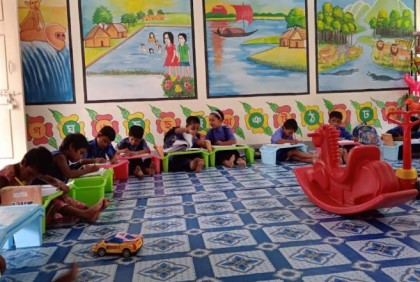 নাগরপুরে প্রাথমিক শিক্ষায় অগ্রণী ভূমিকায় গরীব পাঠশালা 