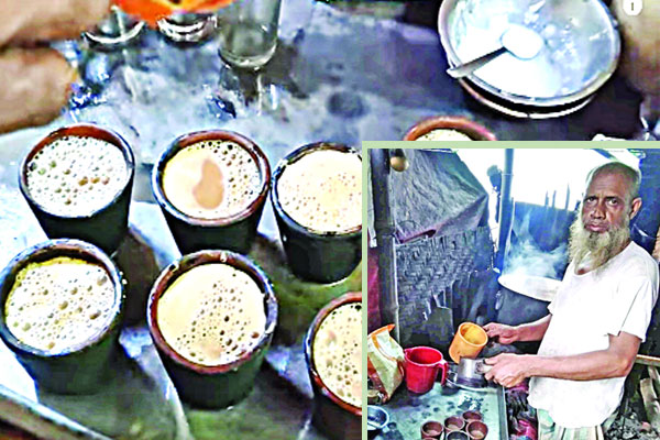 গাইবান্ধায় ব্যাপক জনপ্রিয় পোড়া চা