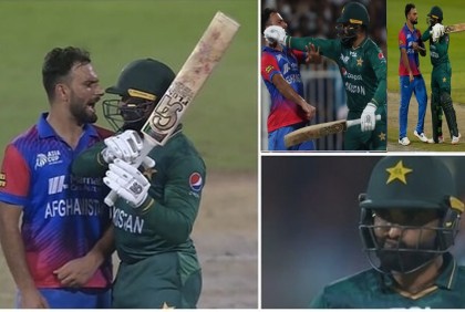 আউট হয়ে আফগান বোলারকে ব্যাট দিয়ে মারতে গিয়েছিলেন আসিফ! 

