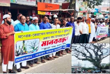 যশোর-বেনাপোল মহাসড়কের ঝুঁকিপূর্ণ গাছ অপসারণের দাবি