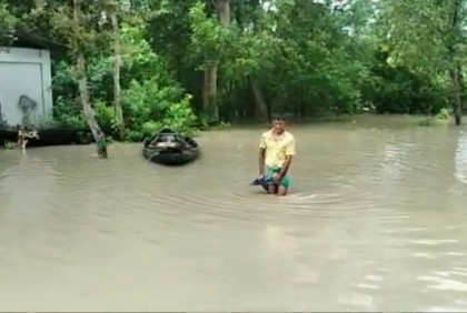 সুন্দরবনে বন্যপ্রাণী প্রজনন ও পর্যটন কেন্দ্র পানিতে প্লাবিত