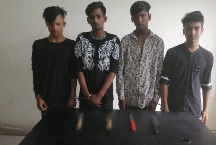 সিদ্ধিরগঞ্জে কিশোর গ্যাংয়ের ৪ সদস্য গ্রেফতার
