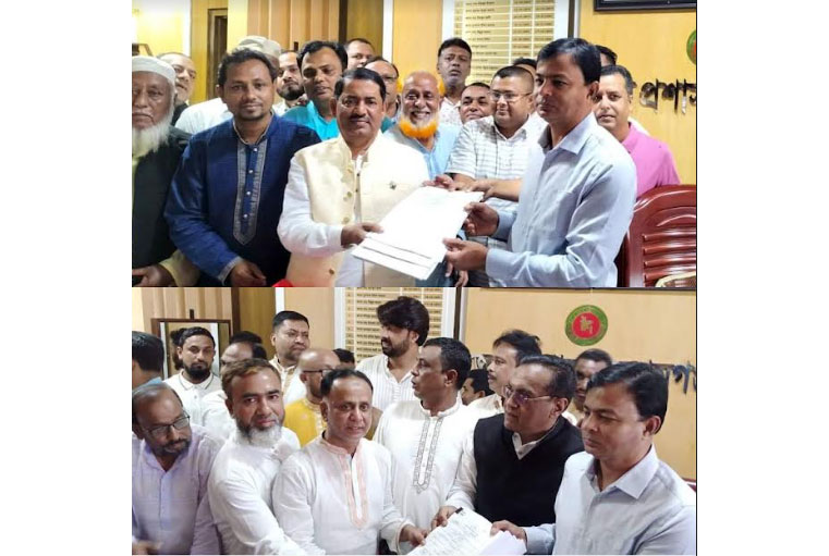 সুনামগঞ্জে জেলা পরিষদ নির্বাচনে মনোনয়নপত্র জমা 