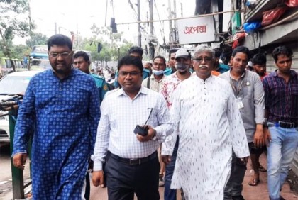 গুলিস্তান রেড জোন থেকে দুই শতাধিক হকারকে উচ্ছেদ, জরিমানা