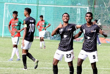 স্বাধীনতা ক্রীড়া সংঘকে ৭-১ গোলে উড়িয়ে দিল বসুন্ধরা কিংস