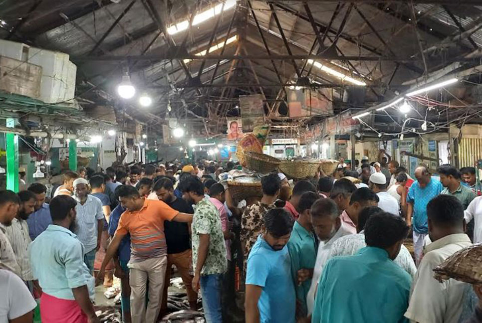 চাঁদপুর মাছ ঘাট সাগরের ইলিশে সরগরম