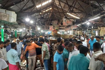 চাঁদপুর মাছ ঘাট সাগরের ইলিশে সরগরম