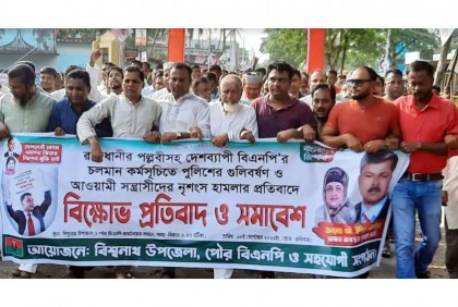 বিশ্বনাথে বিএনপির বিক্ষোভ মিছিল অনুষ্ঠিত 