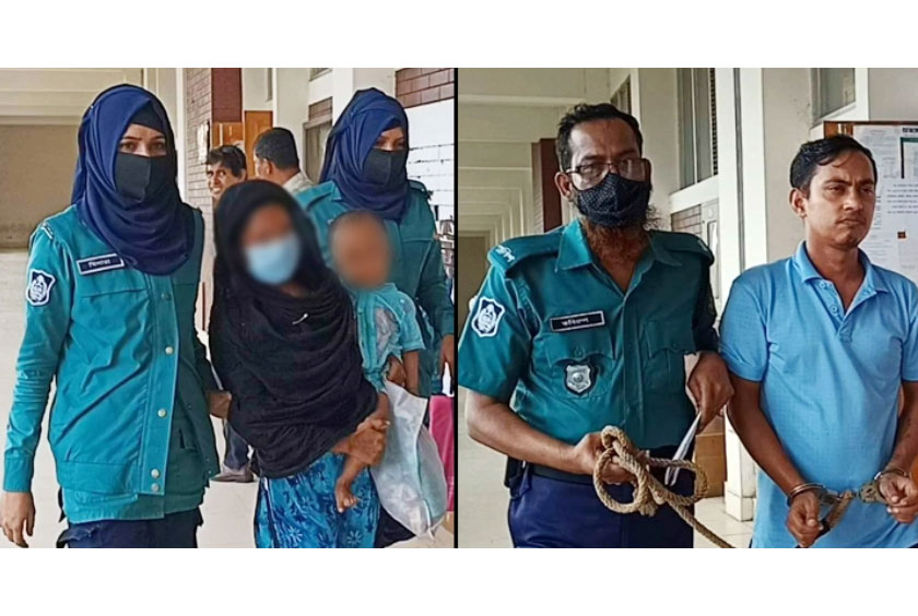 শিশু সন্তানের উপস্থিতিতে আদালতে মা-বাবার বিয়ে