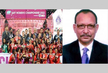 বাংলাদেশ নারী ফুটবল টিমকে রাবি উপাচার্যের অভিনন্দন