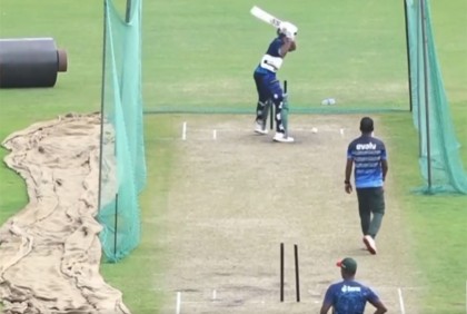 অনুশীলনেও ব্যাটিং হচ্ছে না, মেজাজ হারিয়ে স্টাম্প ভাঙলেন শান্ত