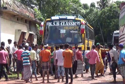 ঝালকাঠি-বরিশালসহ ৫ রুটে অনির্দিষ্টকালের বাস ধর্মঘট