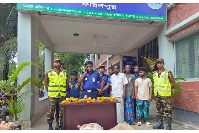 ভাঙ্গায় রেলের মালামালসহ গ্রেফতার ৬