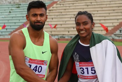 দেশের দ্রুততম মানব ইমরানুর, মানবী শিরিন