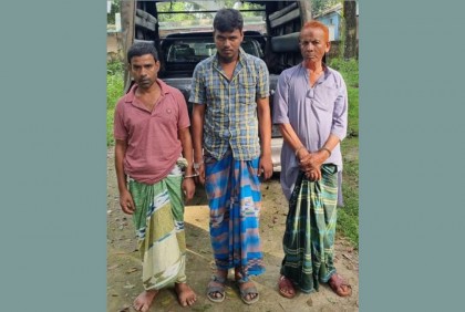 ফুলপুরে হেরোইন ও গাঁজাসহ ৩ মাদক ব্যবসায়ী আটক 