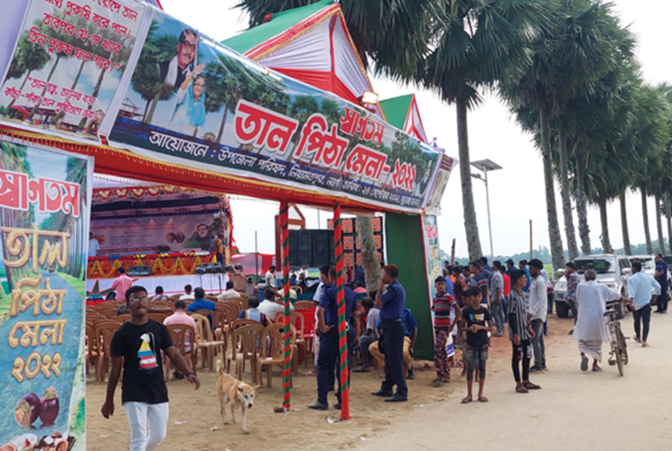 নওগাঁয় তাল পিঠা উৎসব