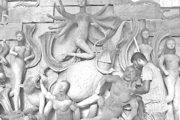 চাঁপাইয়ে ১৪৫ মন্ডপে শোভা পাবে দুর্গা প্রতিমা
