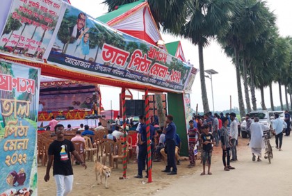 নওগাঁয় তাল পিঠা উৎসব