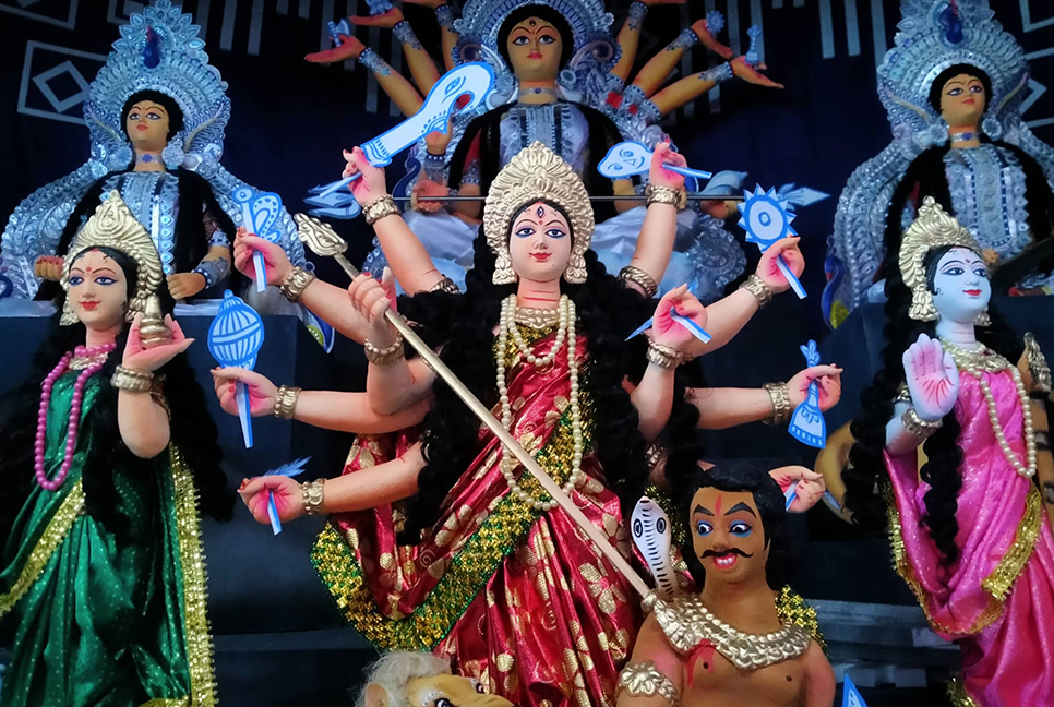 বোধনের অপেক্ষায় দেবী মহামায়া