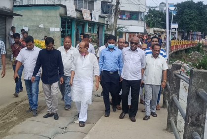 মগড়া নদীর ভাঙন প্রতিরোধে ব্যবস্থা, পরিদর্শনে সমাজ কল্যাণ প্রতিমন্ত্রী
