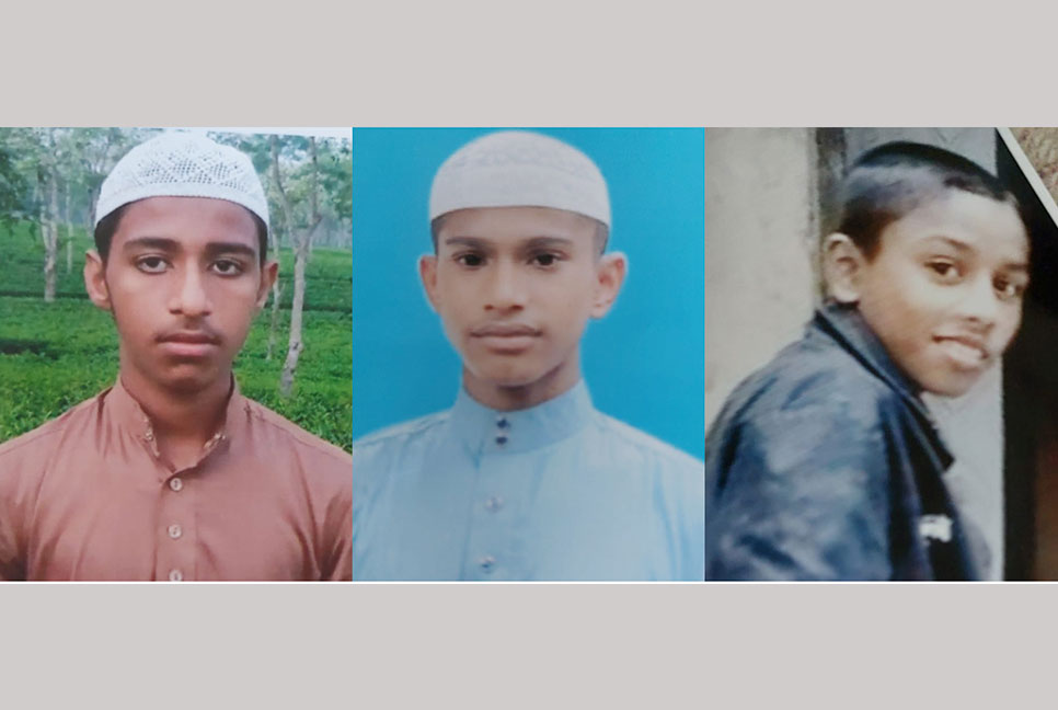 ৯ দিন ধরে নিখোঁজ হবিগঞ্জের ৩ মাদ্রাসা ছাত্র