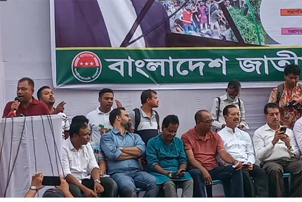 নয়াপল্টনে ছাত্রদলের প্রতিবাদ সমাবেশ