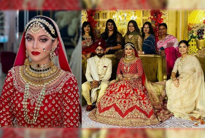 সারিকার বিবাহোত্তর সংবর্ধনা অনুষ্ঠানে তারার মেলা